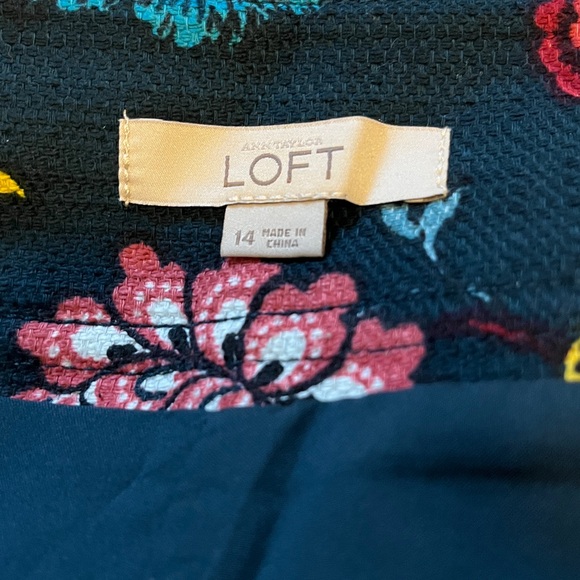 LOFT Floral Pencil A-line Skirt size 14 - Picture 5 of 8